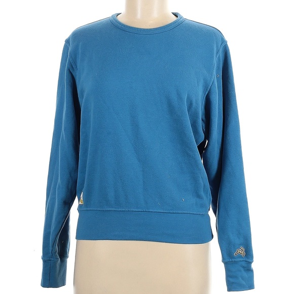 Tracksmith M Pullover Sweatshirt Blue - Picture 1 of 2